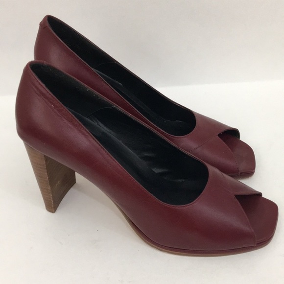 EUC Amanda Smith burgundy leather pumps - Picture 3 of 6